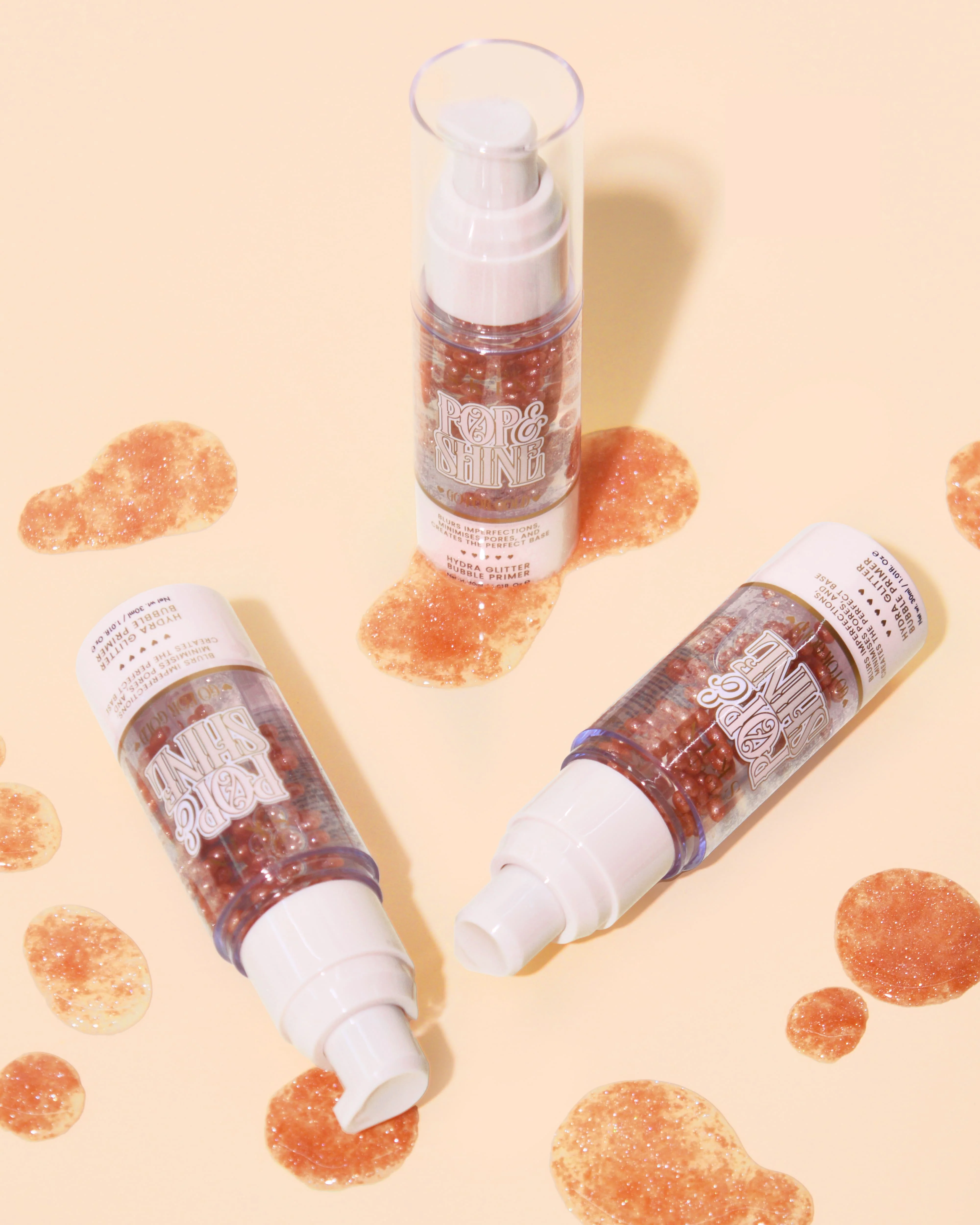 Pop & Shine Glitter Bubble Primer - Go For Gold