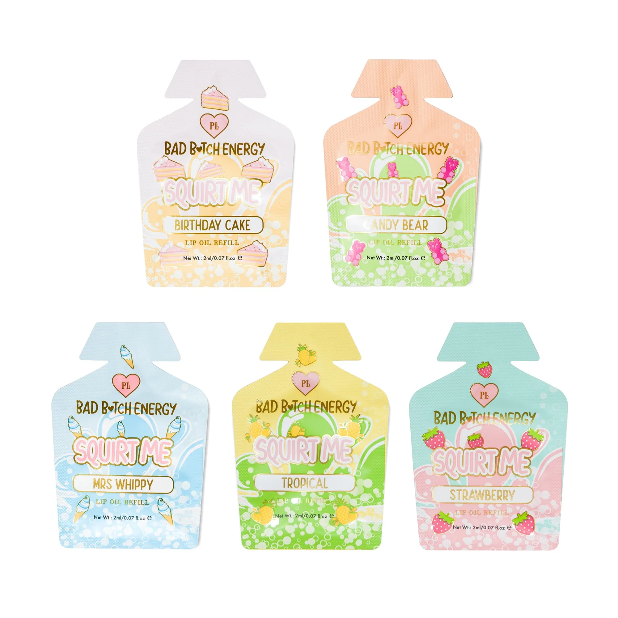 Squirt Me Lip Oil Refill Sachet Packs 2ml - Image 2